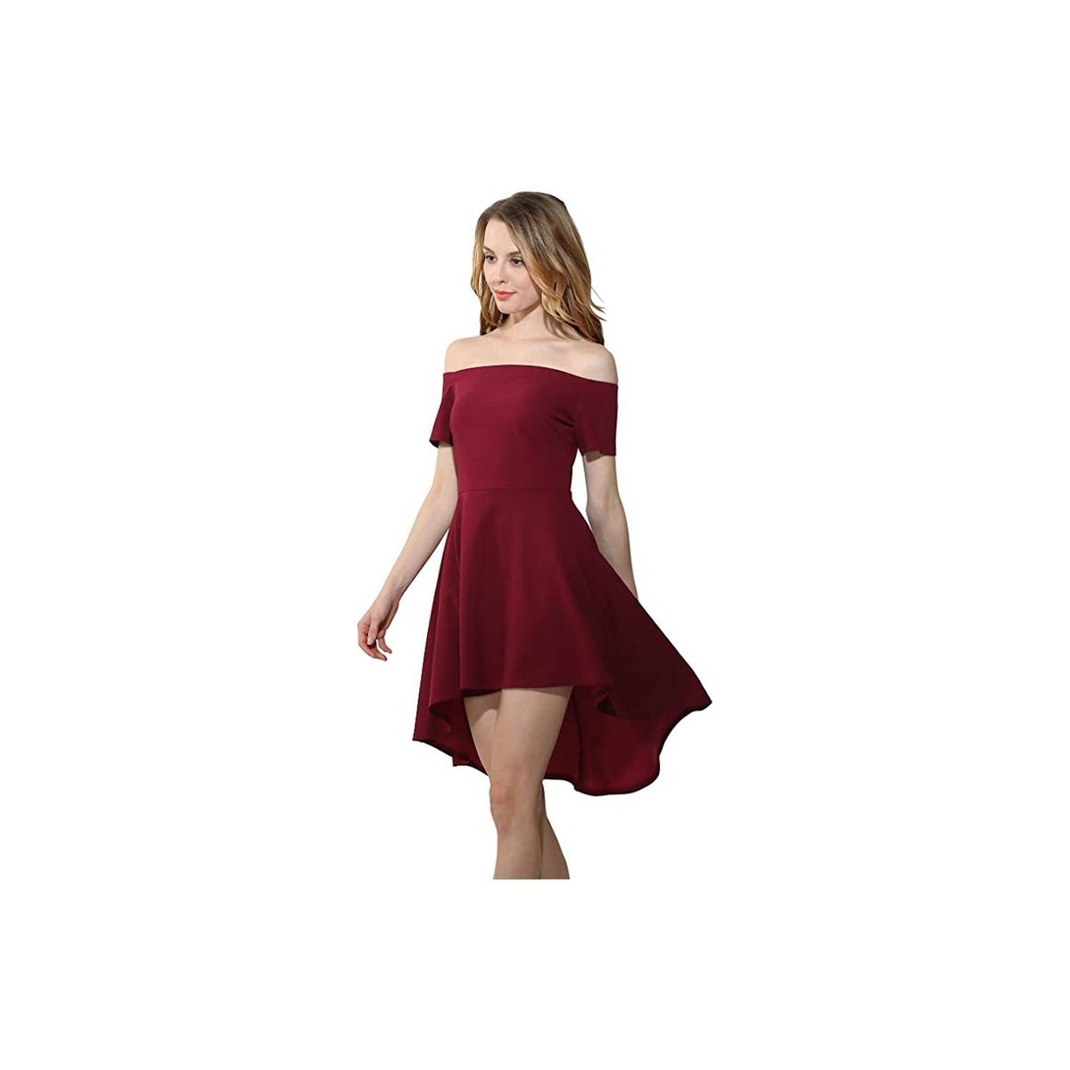 GENERICO - VESTIDO DE FIESTA CORTO - HOMBROS DESCUBIERTOS