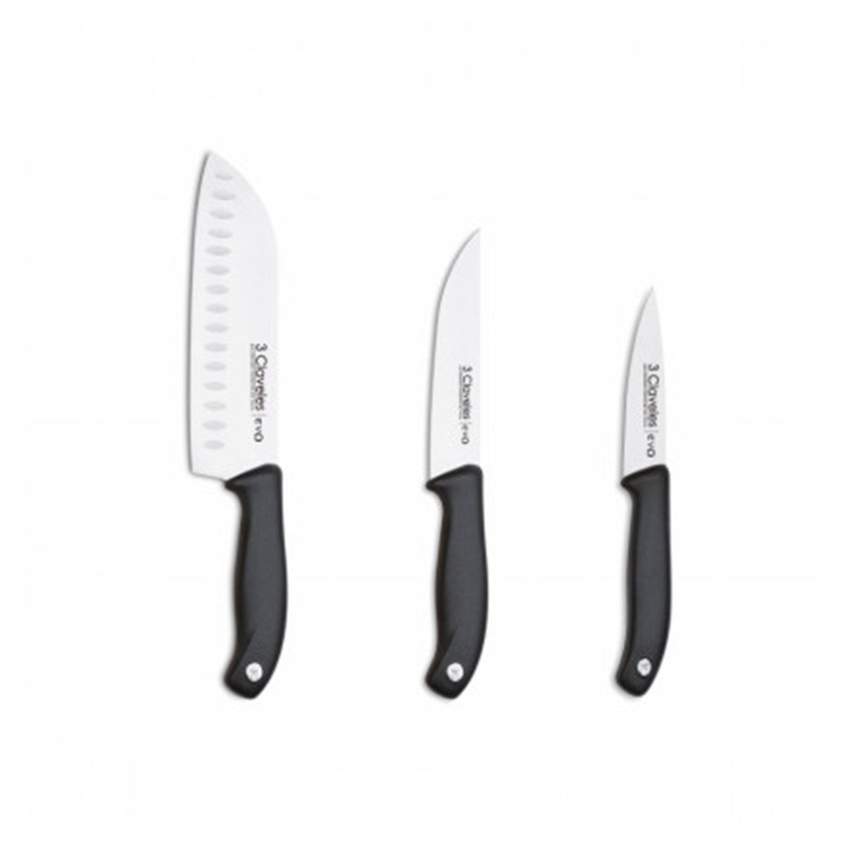 GENERICO - Cuchillo set 3un N1734 evo Tres Claveles Mimbral