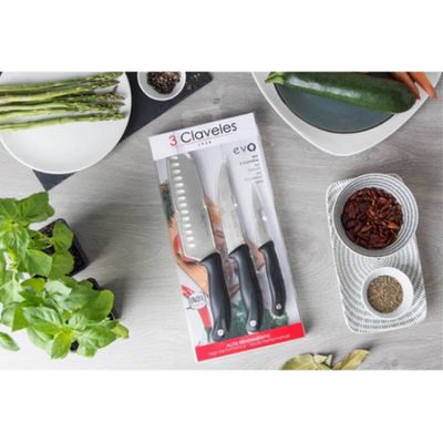 Imagen 2 del producto Cuchillo set 3un N1734 evo Tres Claveles Mimbral