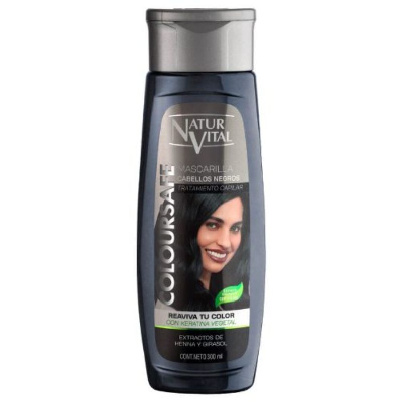 NATURVITAL - Mascarilla Coloursafe Negros 300 Ml Natur Vital