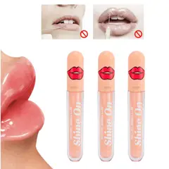 GENERICO - Pack De 3 Labial Gloss Voluminizador Brillo Labios