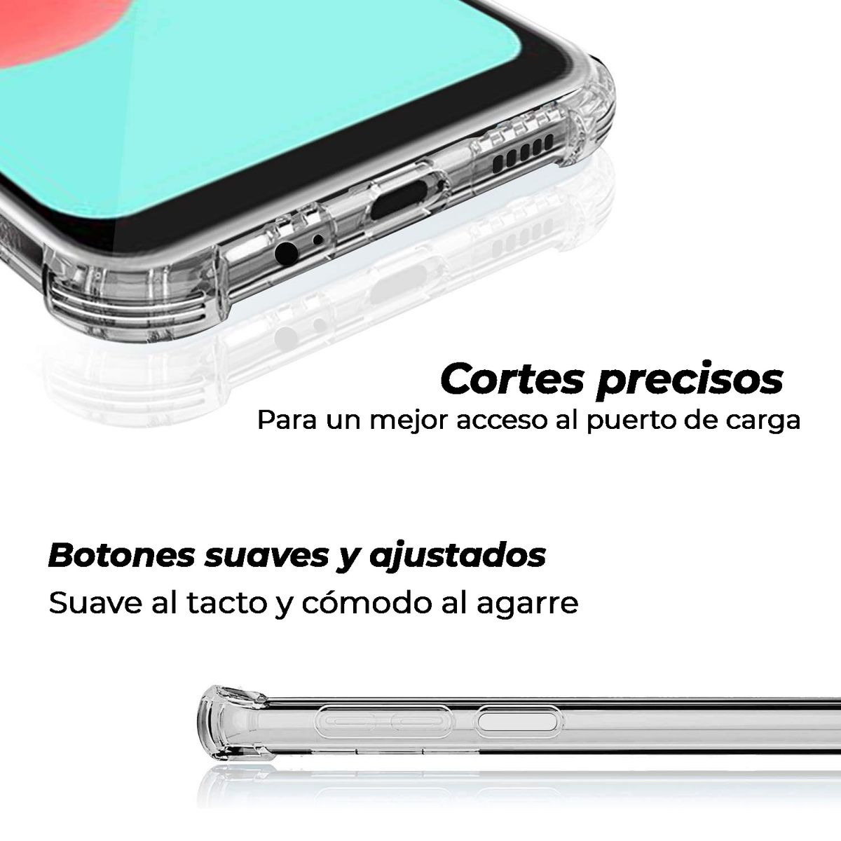 XUNDD - Carcasa para Samsung A32 Transparente Reforzada