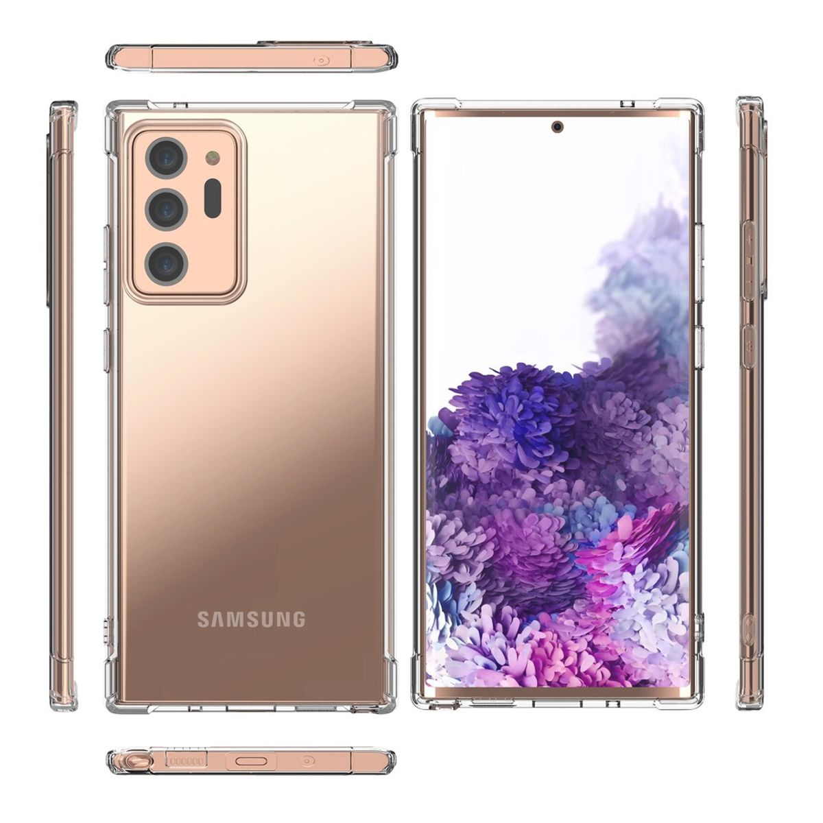 XUNDD - Carcasa para Samsung Note 20 Ultra Transparente Reforzada