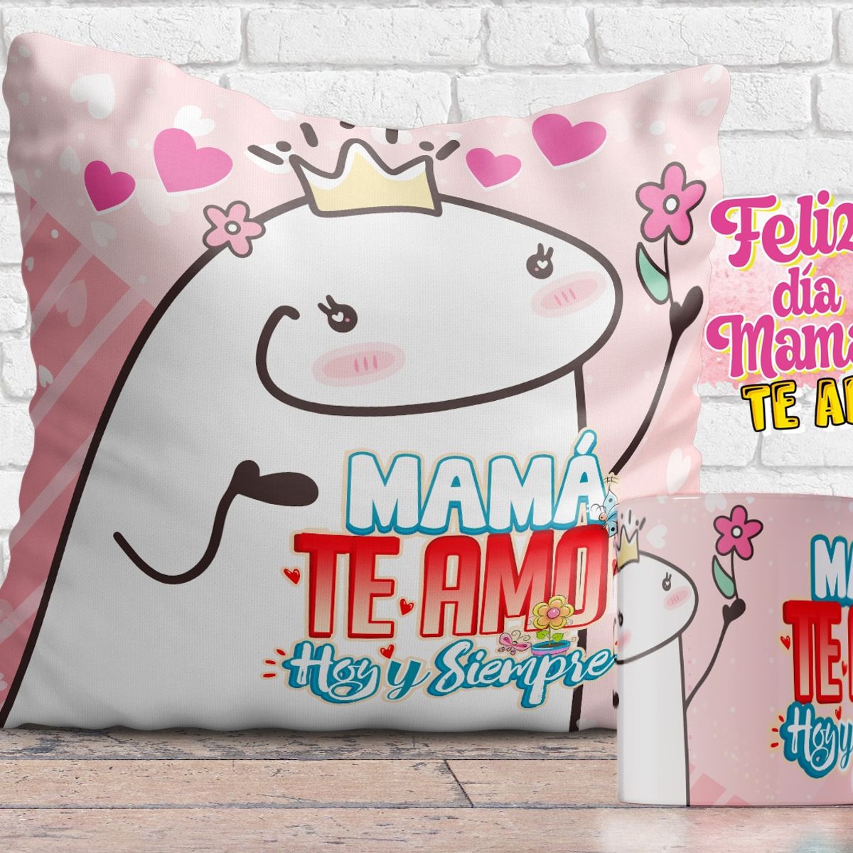 GENERICO - set tazon mas cojin la mama mas bella.