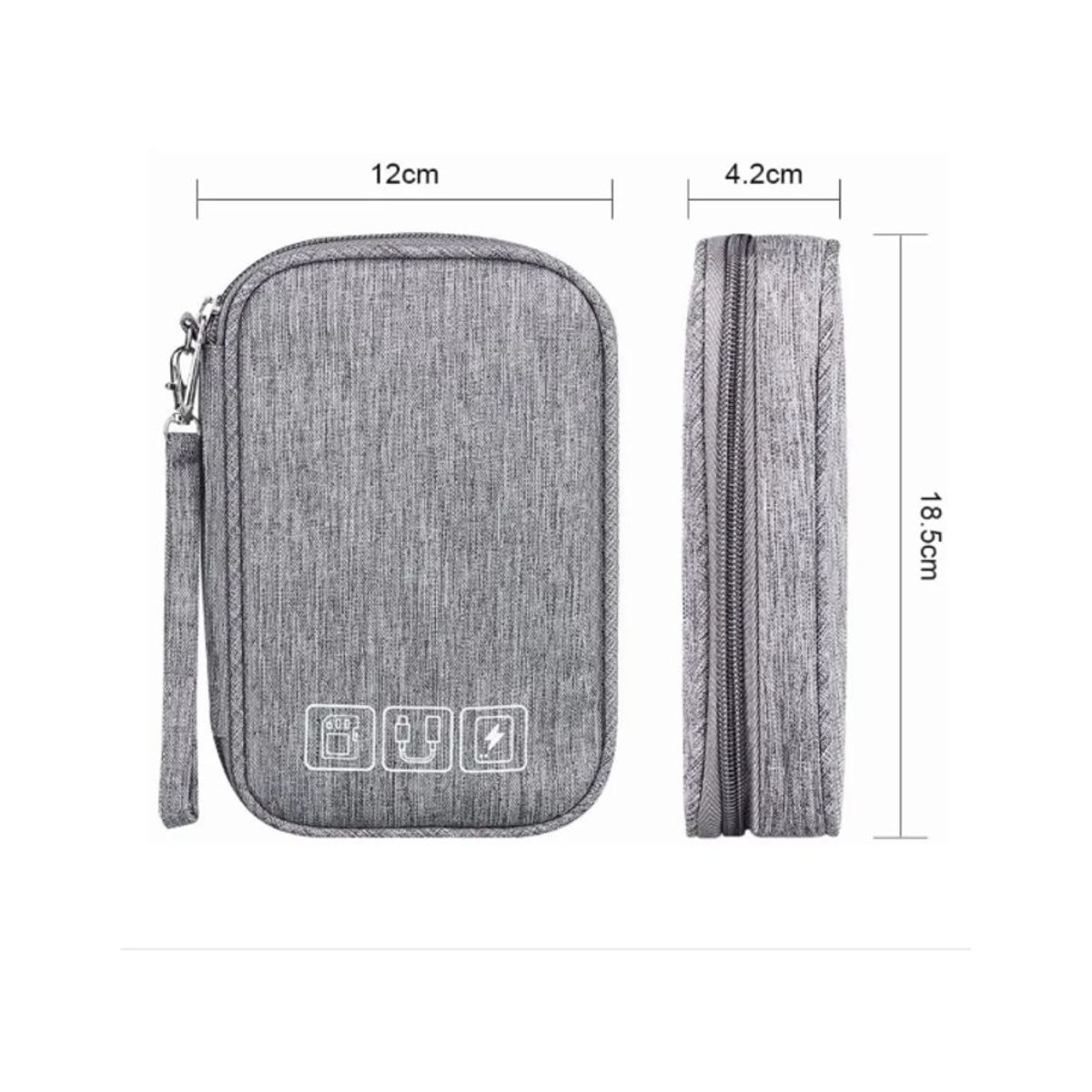 GENERICO - Bolso Estuche Organizador De Cables Usb Accesorios Viaje Impermeable