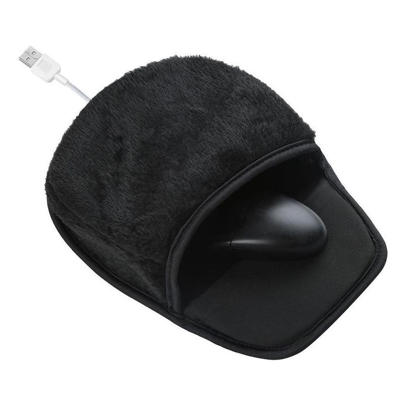 GENERICO - Alfombrilla Mouse Pad Con Calefacción - Negra