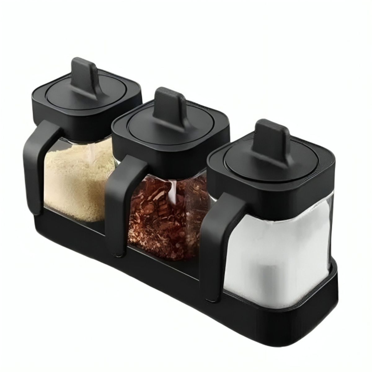 NOVYSTOR - Set Especieros Herméticos 3 Piezas Para Especies Con Cuchara