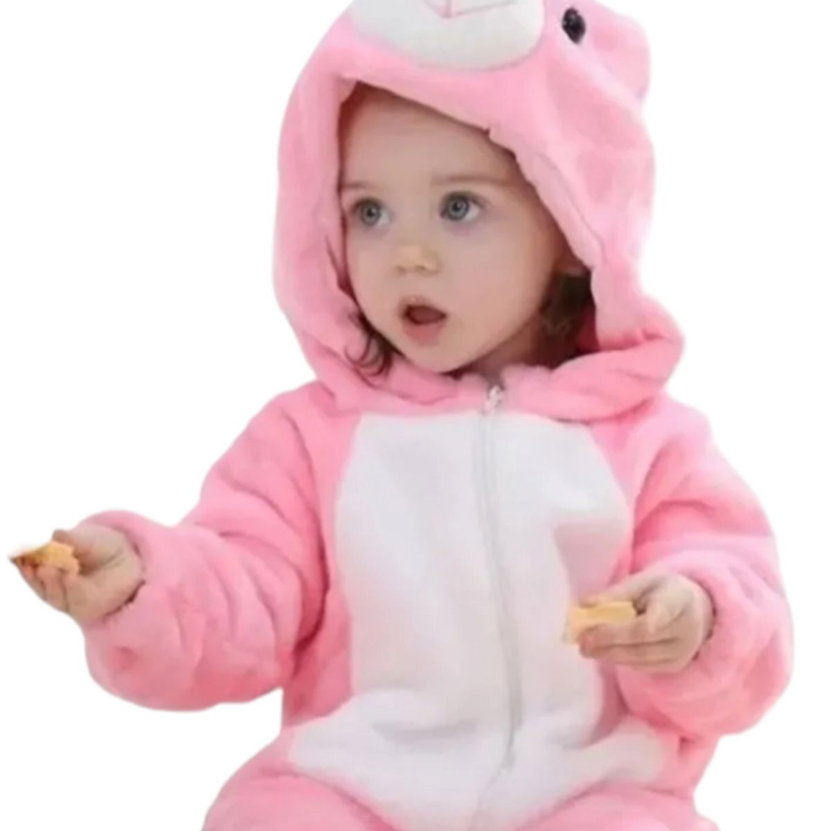 AGW - Pijama Enterito Polar Bebés Conejita Rosada