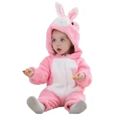 AGW - Pijama Enterito Polar Bebés Conejita Rosada