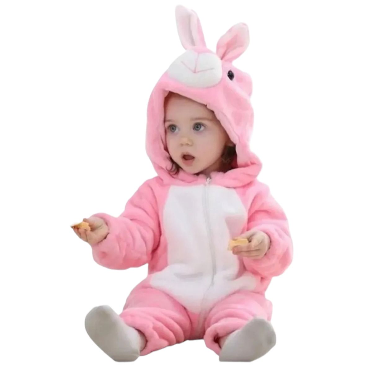 AGW - Pijama Enterito Polar Bebés Conejita Rosada