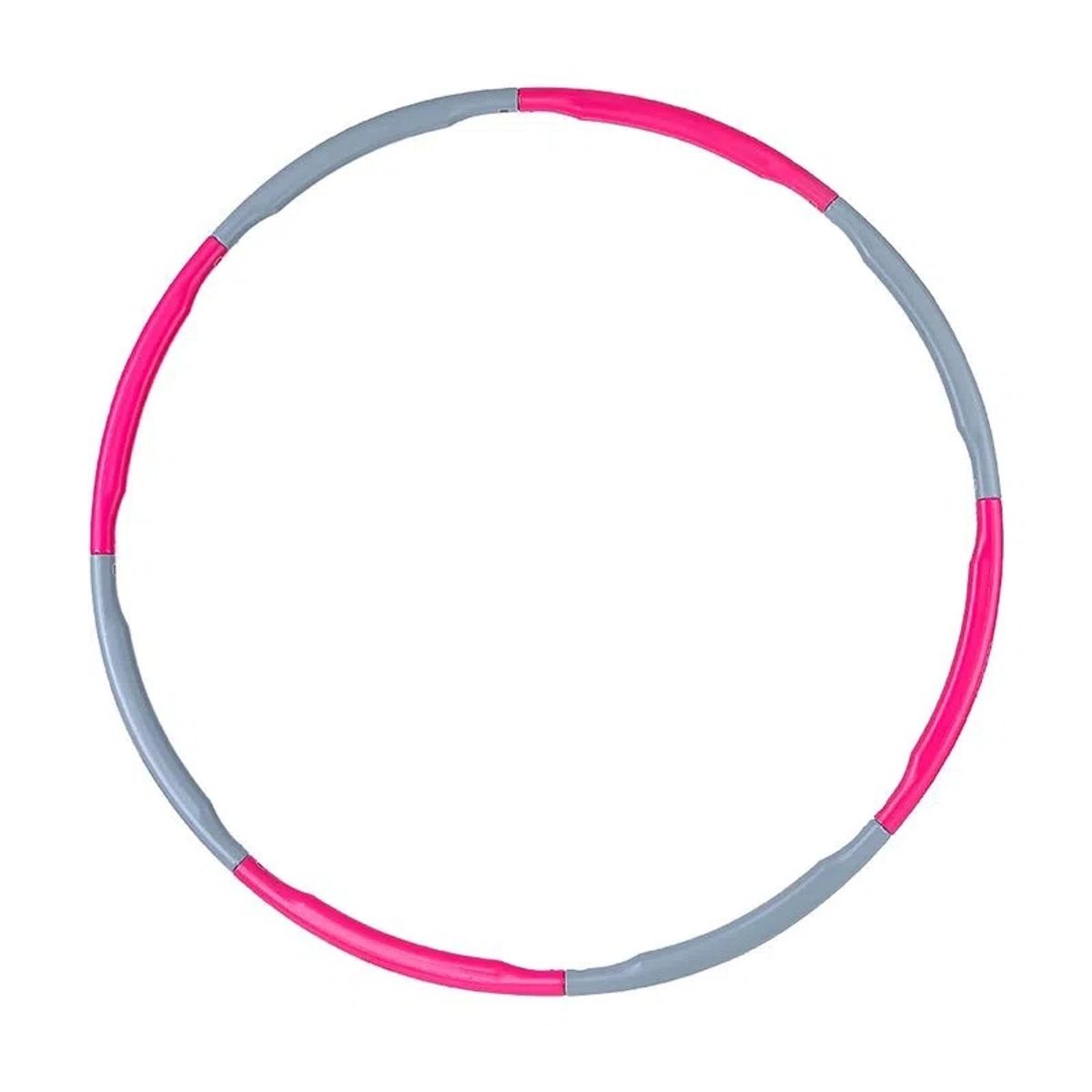 GENERICO - Hula Hoop Desmontable 95 CM - Rosa con Gris