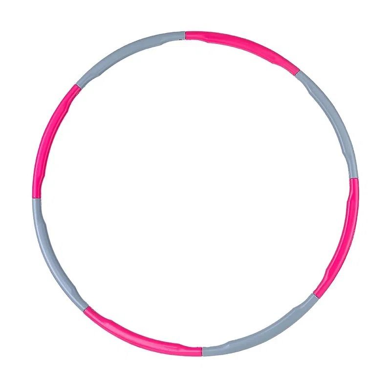 GENERICO - Hula Hoop Desmontable 95 CM - Rosa con Gris
