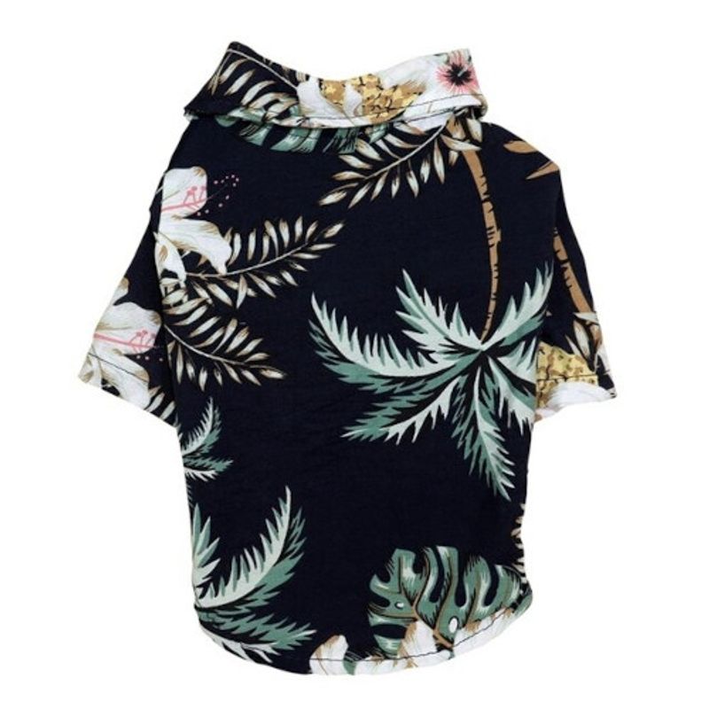 GENERICO - Camisa Playa Perro - estilo Hawaiano - Talla S
