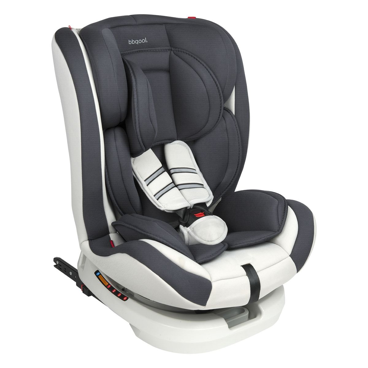 BBQOOL - Silla De Auto Convertible Apolo Isofix 360° Grey