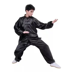 SDFIT - Traje de Taichi Negro - Talla 150 cm