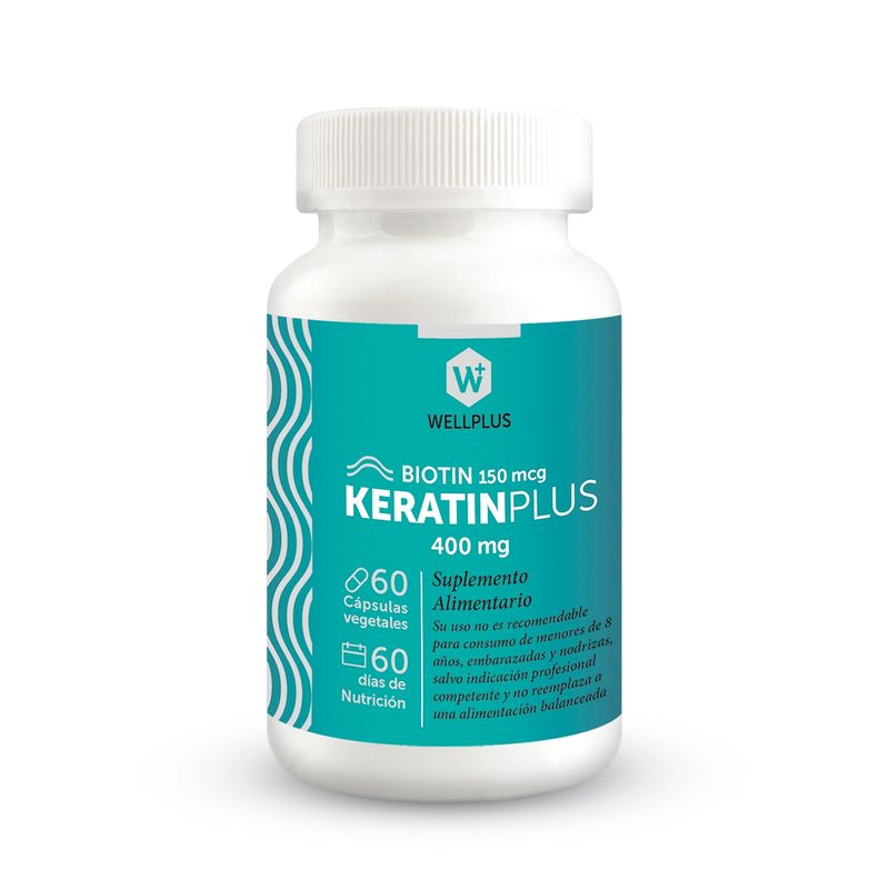 WELLPLUS - Keratin Plus Biotin 60 cápsulas