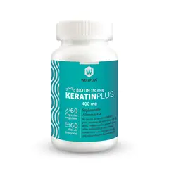 WELLPLUS - Keratin Plus Biotin 60 cápsulas