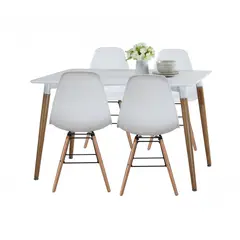 GENERICO - COMEDOR 4 SILLAS BLANCO EIFFEL BIGHOUSE