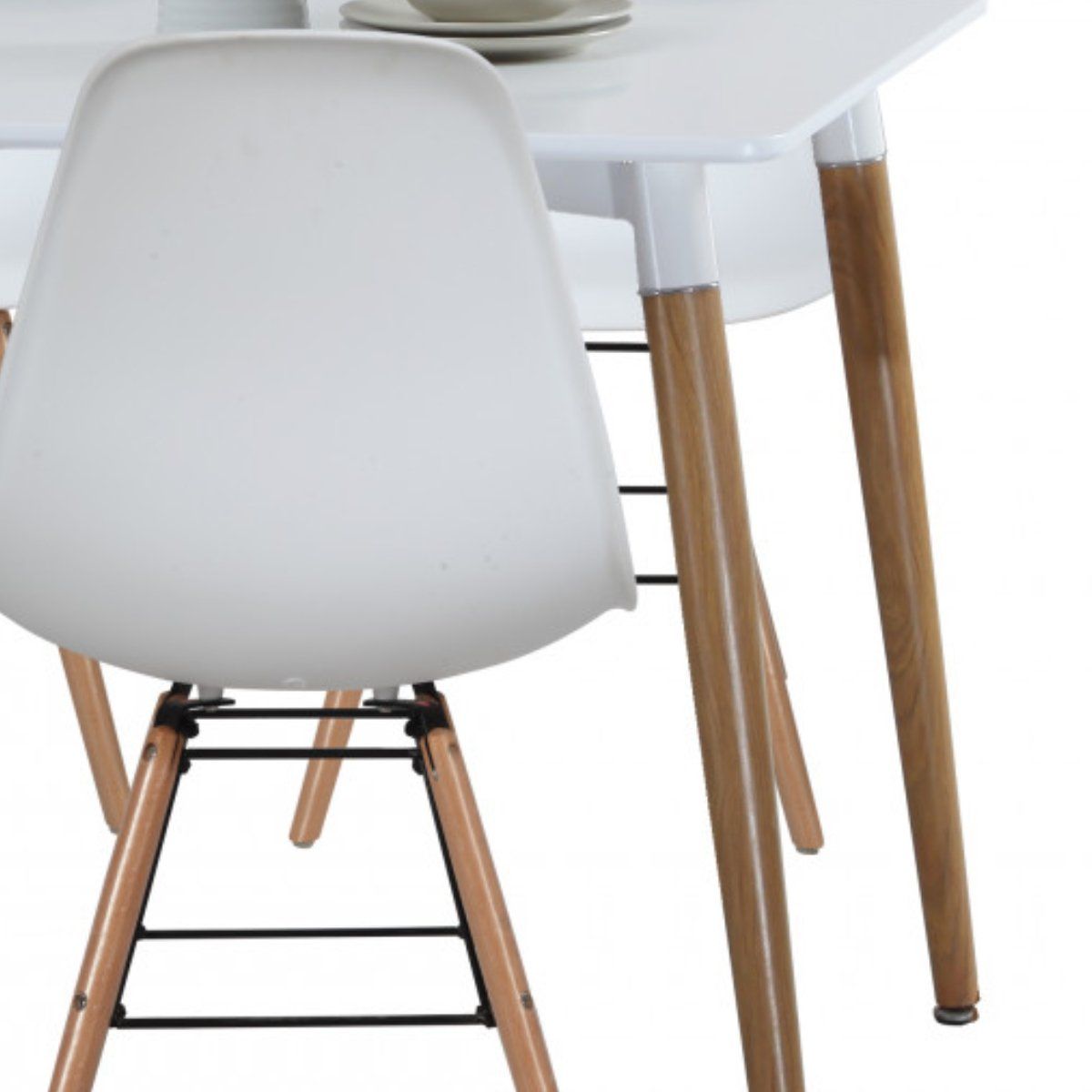 GENERICO - COMEDOR 4 SILLAS BLANCO EIFFEL BIGHOUSE