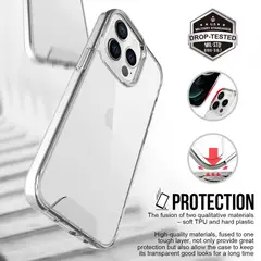 GENERICO - Carcasa Para Iphone 14 Pro Max Antiyellowing Space Transparente