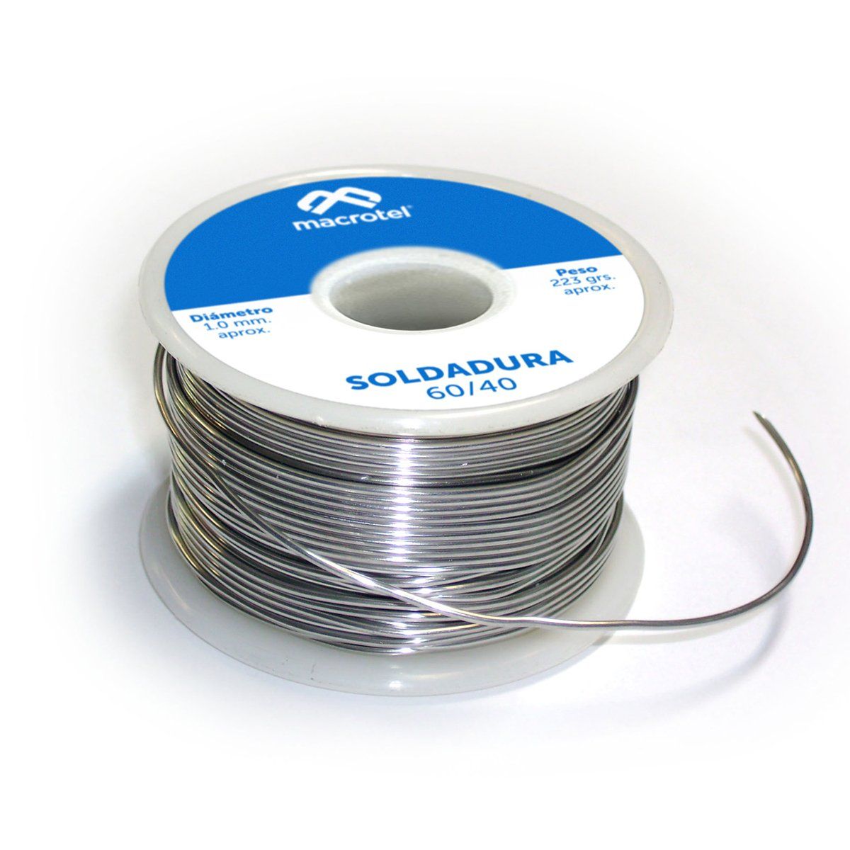 MACROTEL - Estaño de Soldadura  Macrotel 60/40, en rollo 223gr