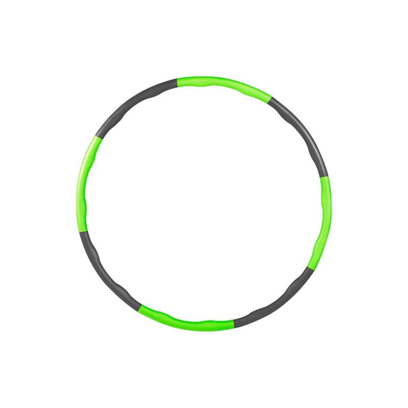GENERICO - Hula Hoop Desmontable 95 CM - Verde con Gris
