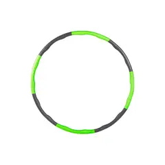 GENERICO - Hula Hoop Desmontable 95 CM - Verde con Gris