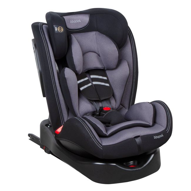 BBQOOL - Silla De Auto Convertible Full-Stages Isofix 360° Grey