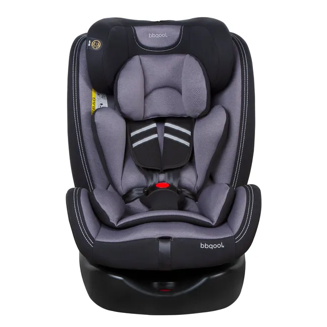BBQOOL - Silla De Auto Convertible Full-Stages Isofix 360° Grey