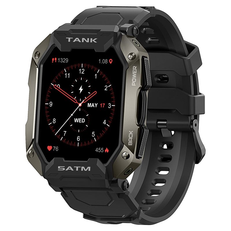 LIGE - Smartwatch LIGE Tank M1 - Negro