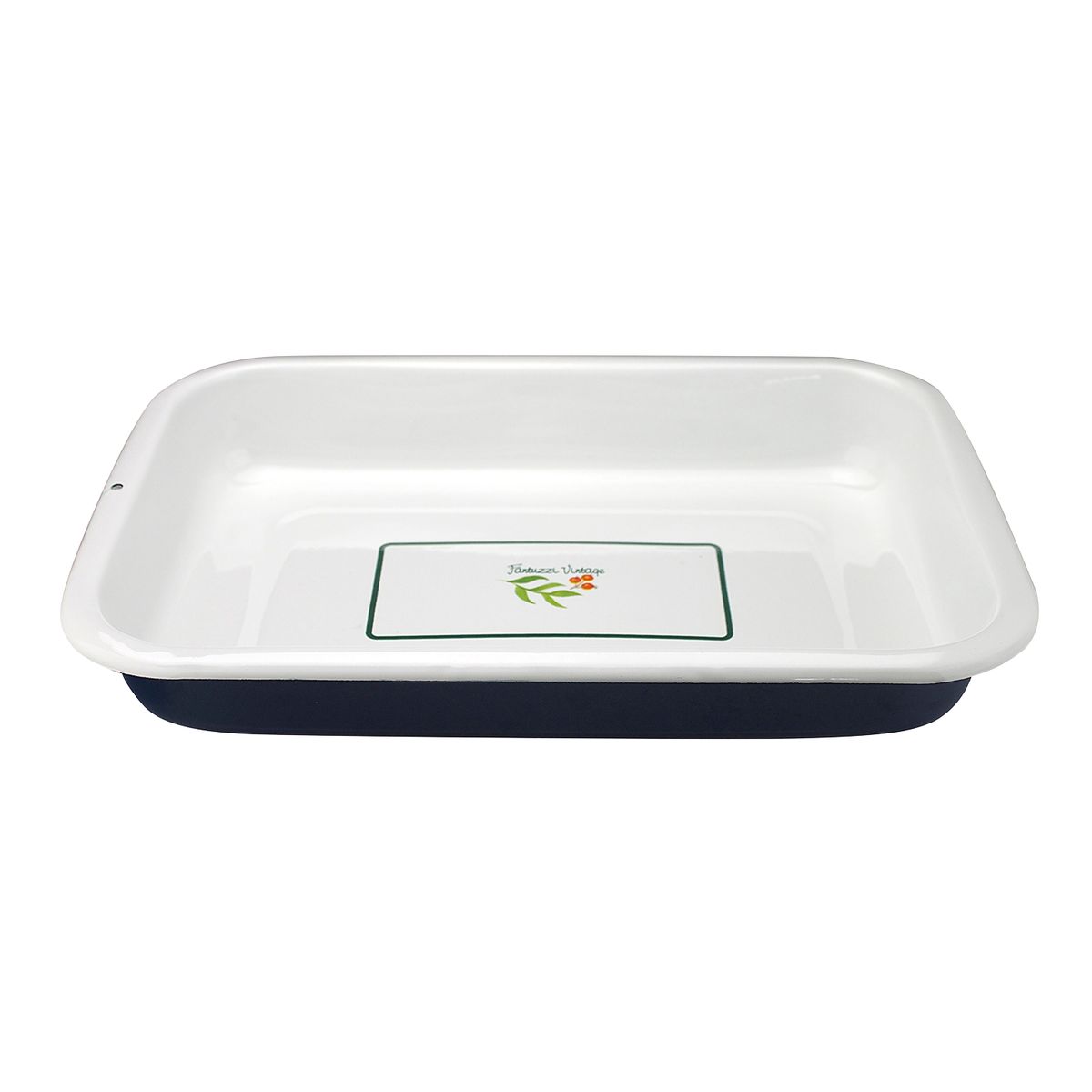 FANTUZZI - Bandeja / Fuente de horno 44 cm acero vitrificado Vintage Azul