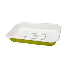 FANTUZZI - Bandeja / Fuente de horno 44 cm acero vitrificado Vintage Verde