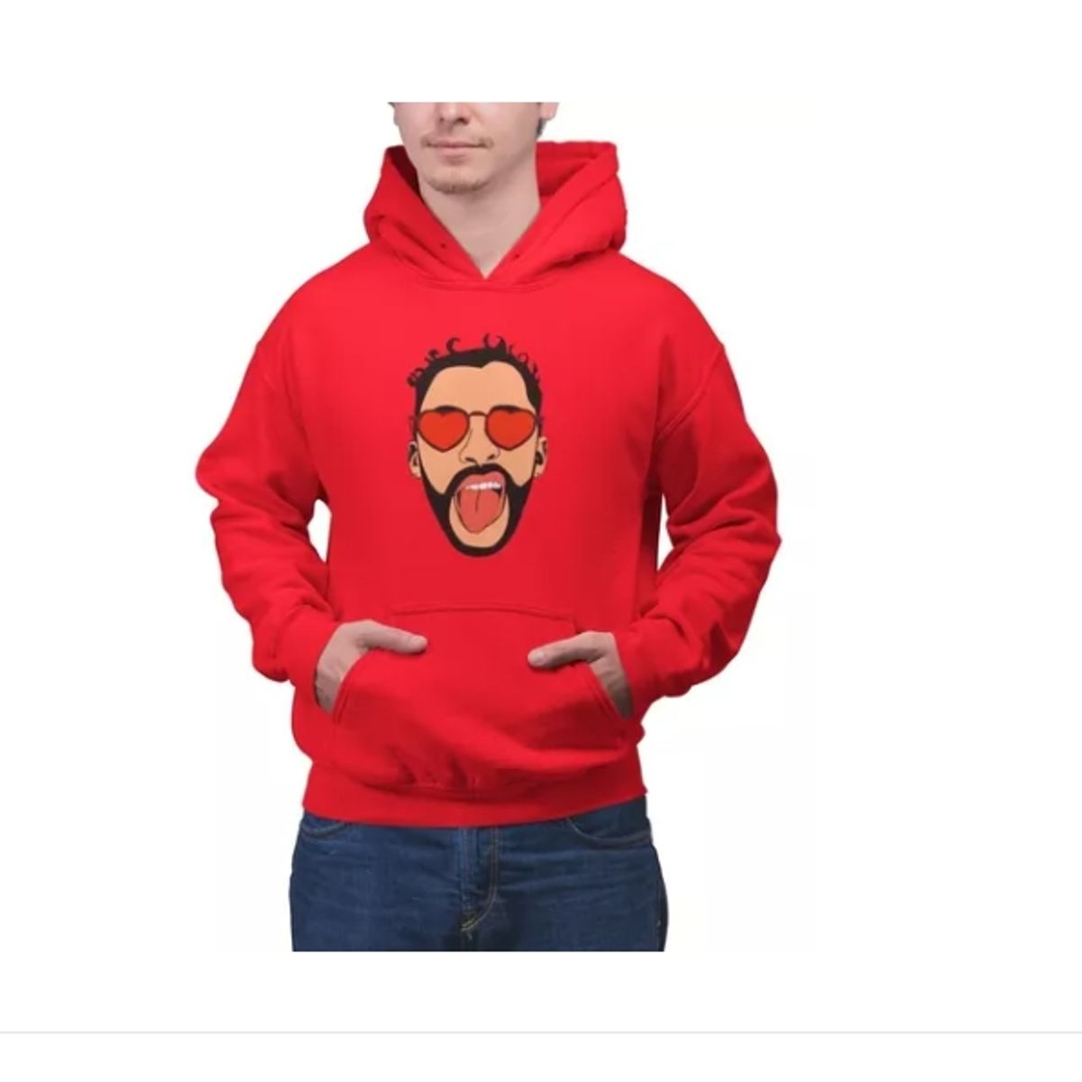 GENERICO - Poleron Bad Bunny Unisex Estampado