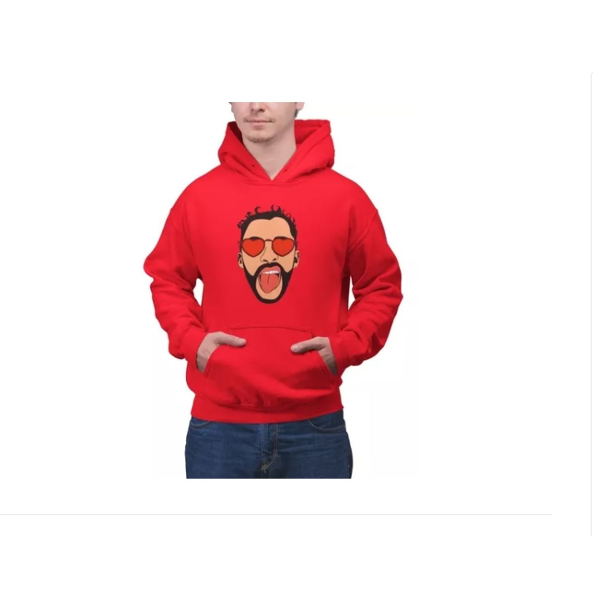 GENERICO - Poleron Bad Bunny Unisex Estampado