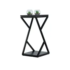 NECTAR - Base para macetas madera de mango metal 40x40x60 cm