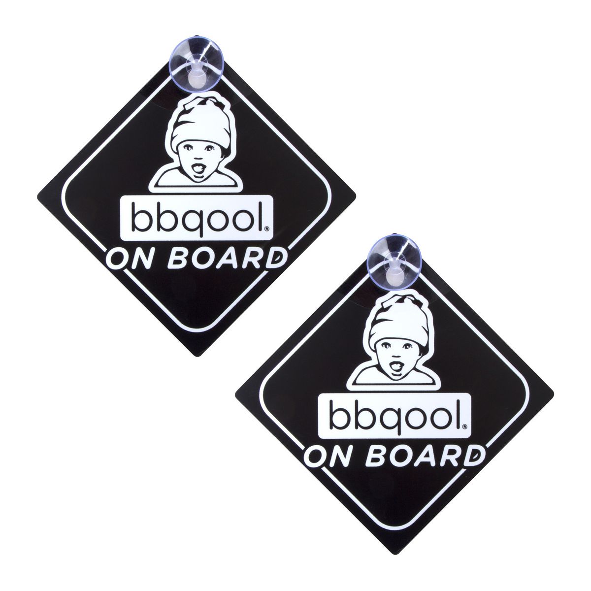 BBQOOL - 2 Señaléticas Bbqool On Board