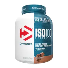 DYMATIZE - Proteína Iso 100 Hidrolizada - 5 Libras - Gourmet Chocolate