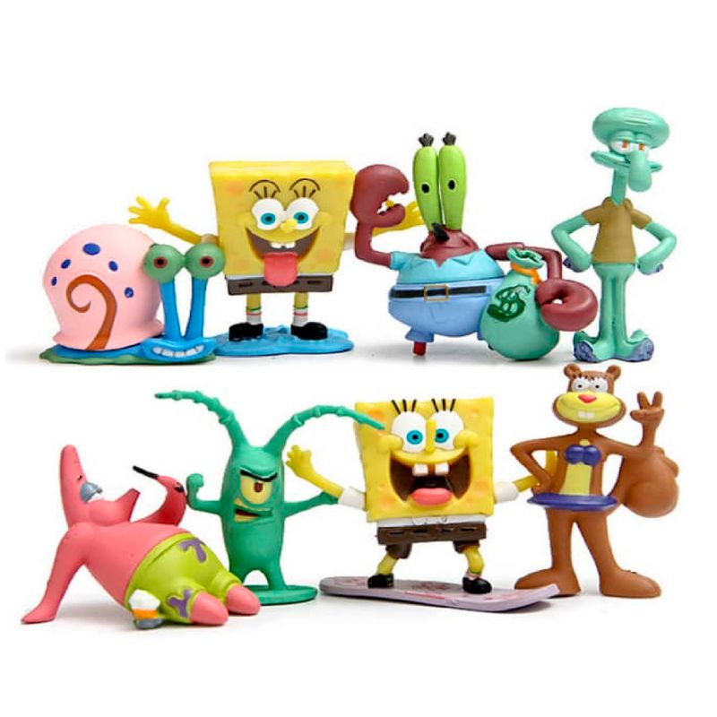 GENERICO - Bob Esponja Set 8 figuras