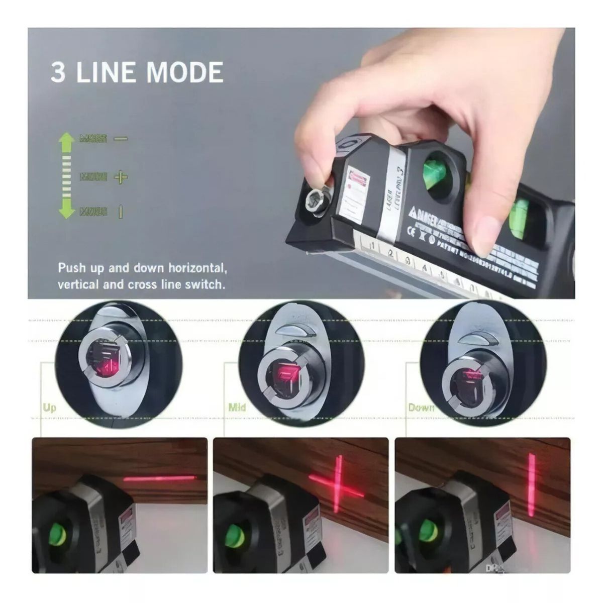 GENERICO - Cinta Métrica Nivel Láser De Línea Fixit Level Pro 25m
