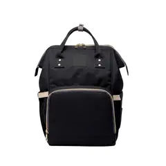 LUMAX - Bolso Mochila Maternal Fashion Alta Calidad Negro