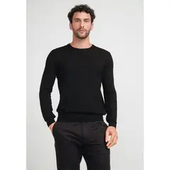 PERRY ELLIS - Sweater Hombre Cuello Redondo Negro