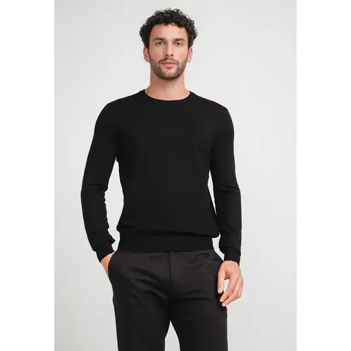 PERRY ELLIS - Sweater Hombre Cuello Redondo Negro