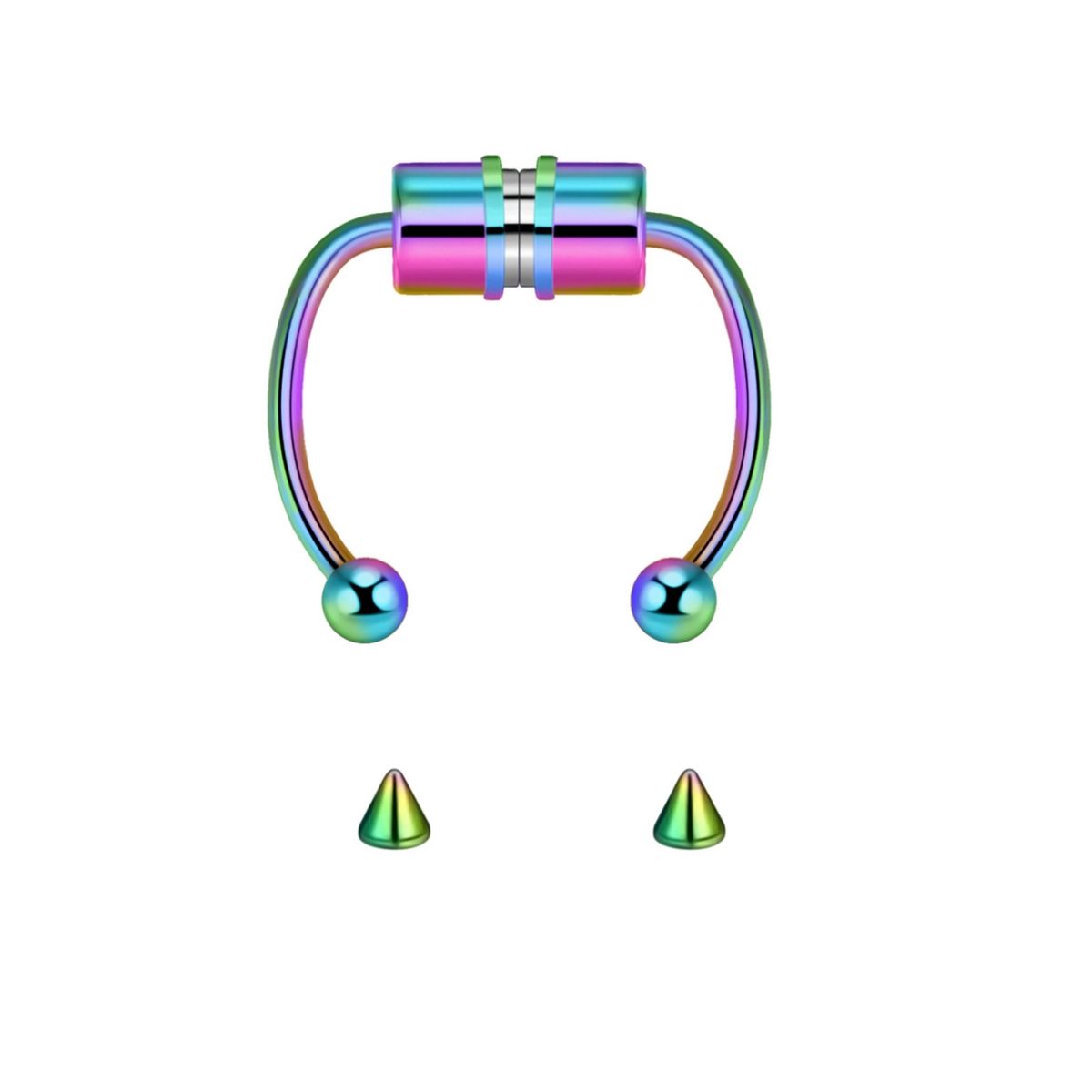 GENERICO - Piercing Falso Para Nariz Imantado Unisex 2UND