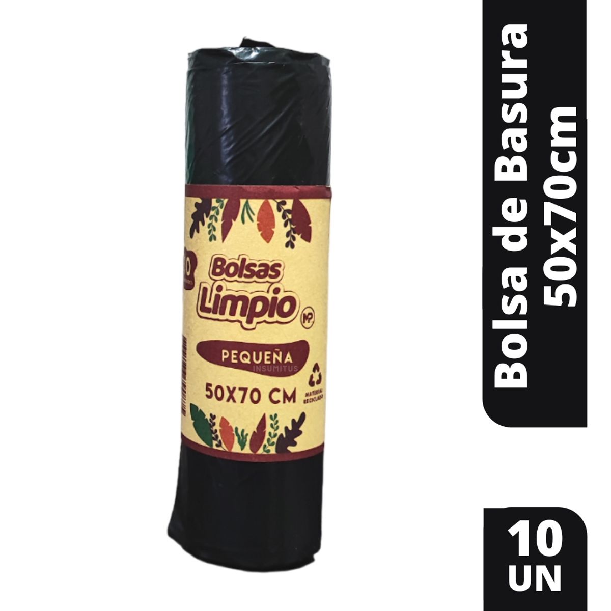 GENERICO - Bolsa De Basura 50x70cm 1 Paquete De 10 Unidades / Insumitus