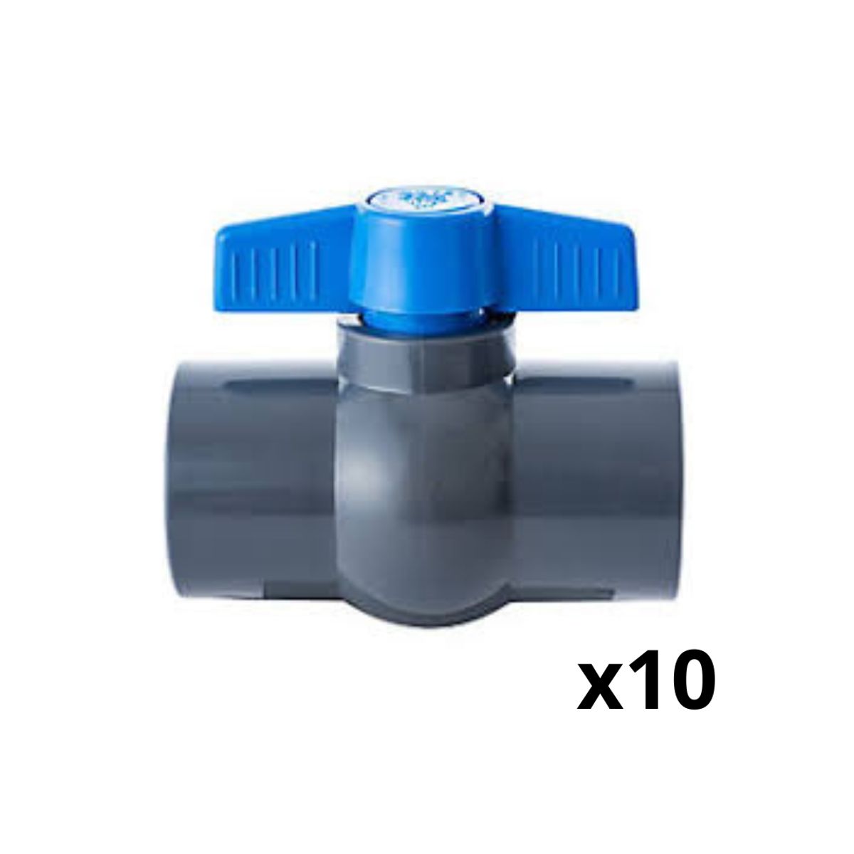 GENERICO - Válvula Bola 20mm Pack 10 Unidades PVC