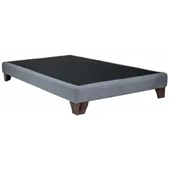 BLOCCARE - Base de Cama 1.5 Plaza Box 13 cm de 190 cm Largo - Patas de madera 11 cm