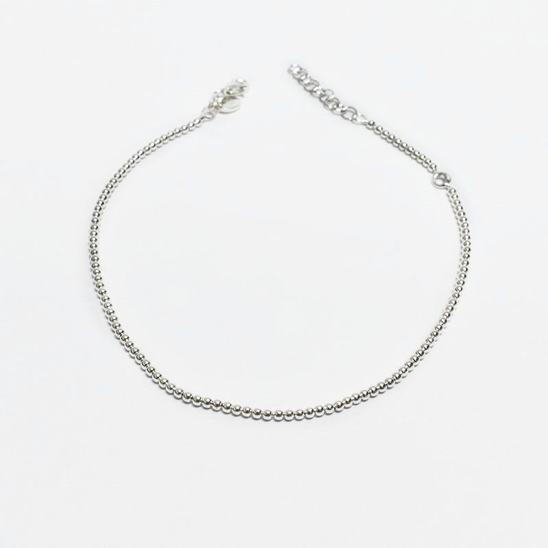 ROSETT - Tobillera pellet Plata ley 925