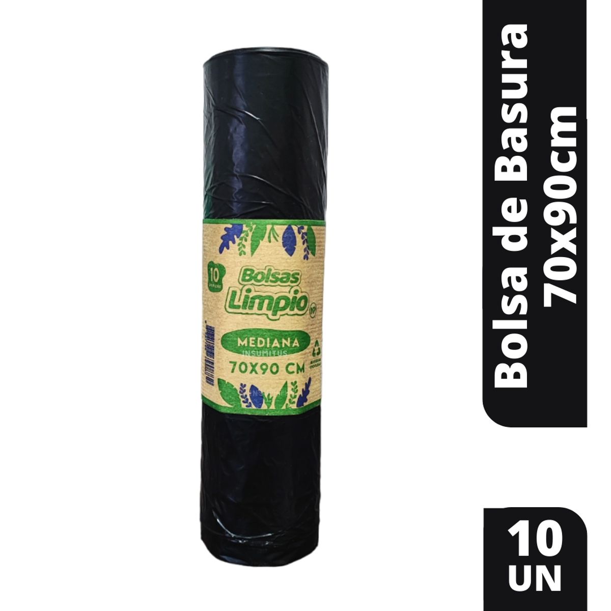 GENERICO - Bolsa De Basura 70x90cm 1 Paquete De 10 Unidades / Insumitus