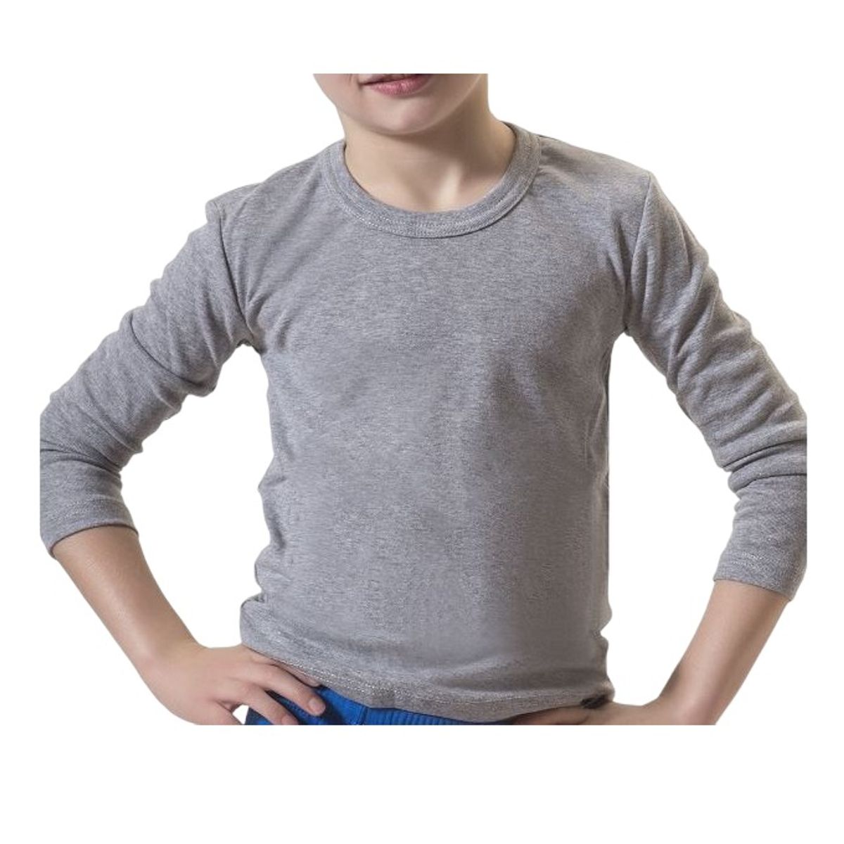 GARSIL - Polera Camiseta Manga Larga De Algodon Para Niños - Juvenil