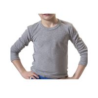 Polera Camiseta Manga Larga De Algodon Para Niños - Juvenil